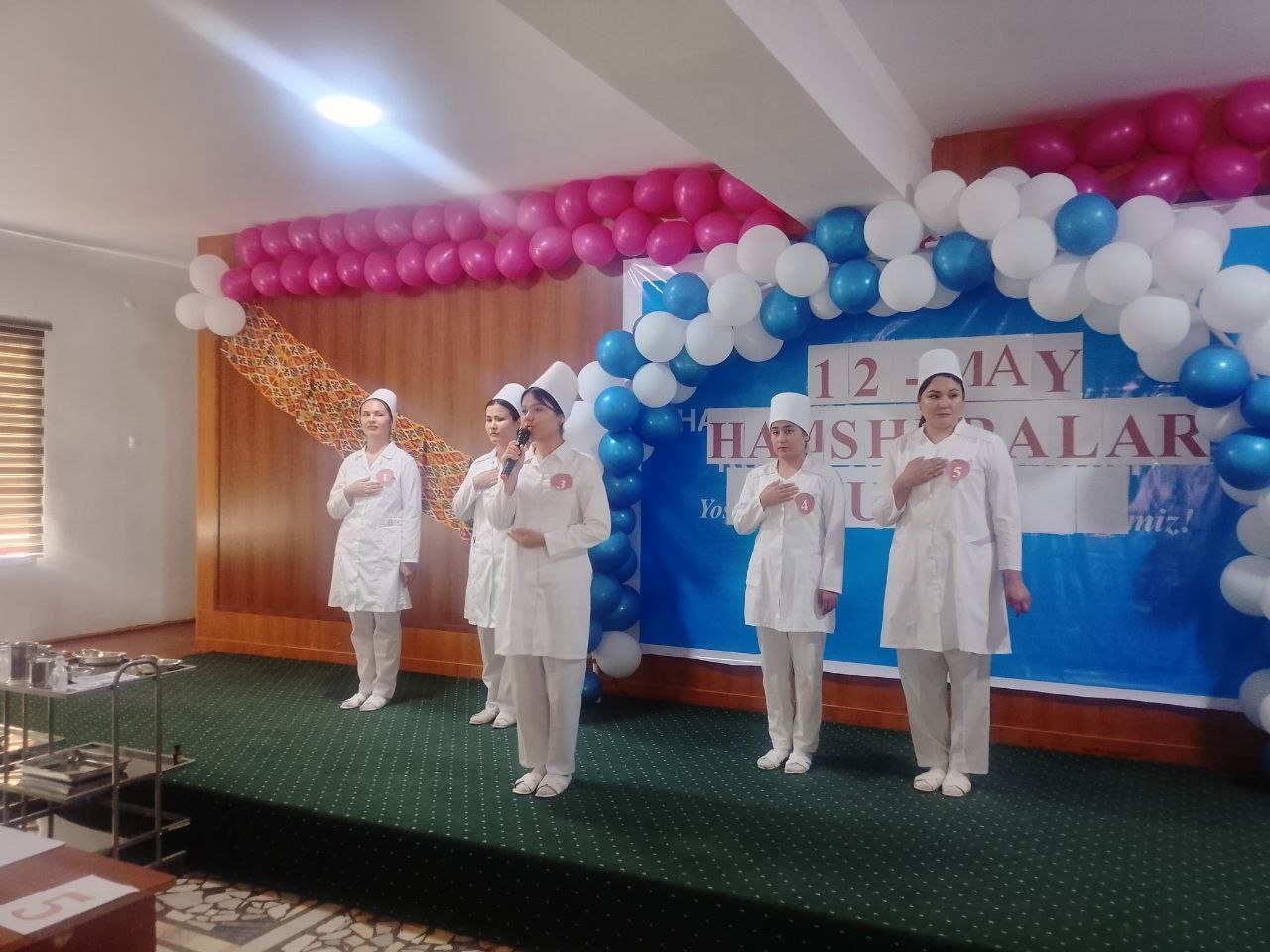 Texnikumda 12-may-  Xalqaro hamshiralar kuni munosabati bilan tadbir bo`lib o`tdi.