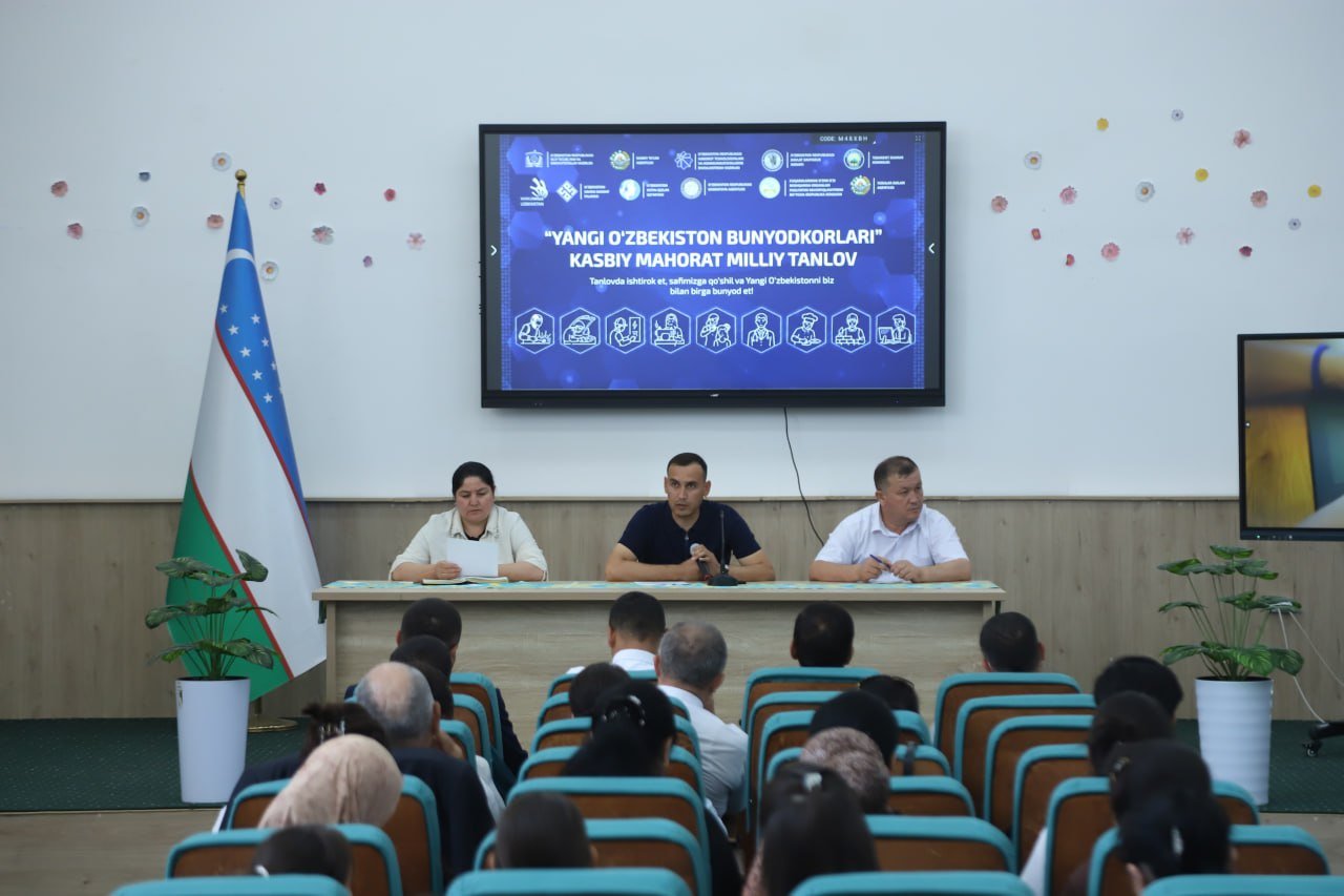 Xiva shahrida"Yangi O`zbekiston bunyodkorlari" kasbiy mahorat tanlovi bo`lib o`tdi.
